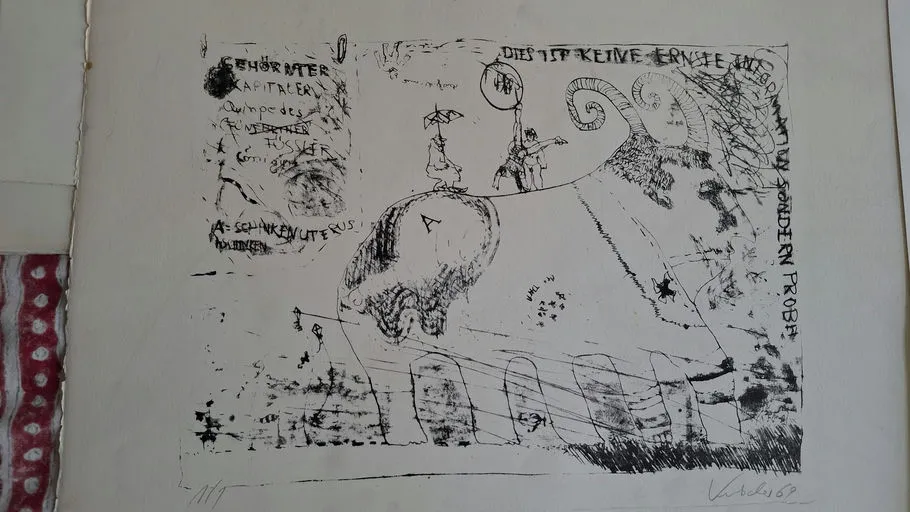 gehörnter kapitaler Quien Pedes