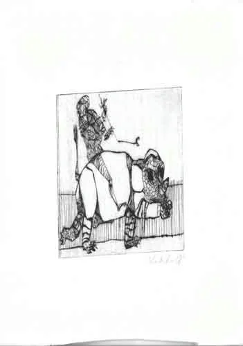 Reiter auf Rhinozeros