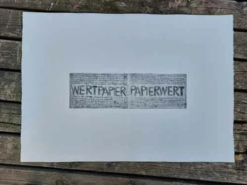 Wertpapier-Papierwert