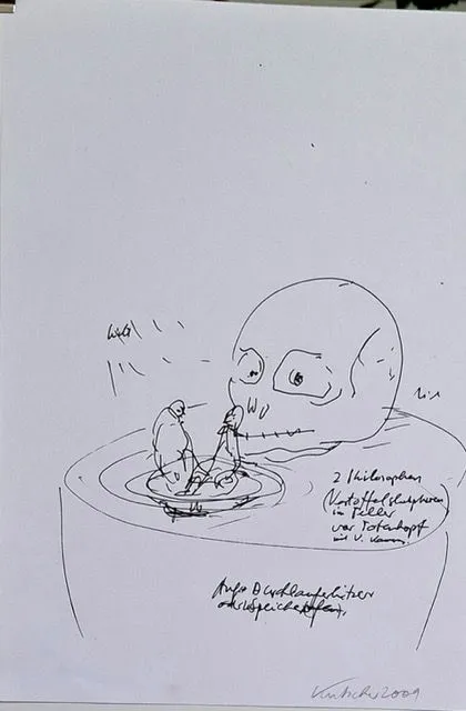 Skizzen zu „Eine Höhle für Platon“ Installation